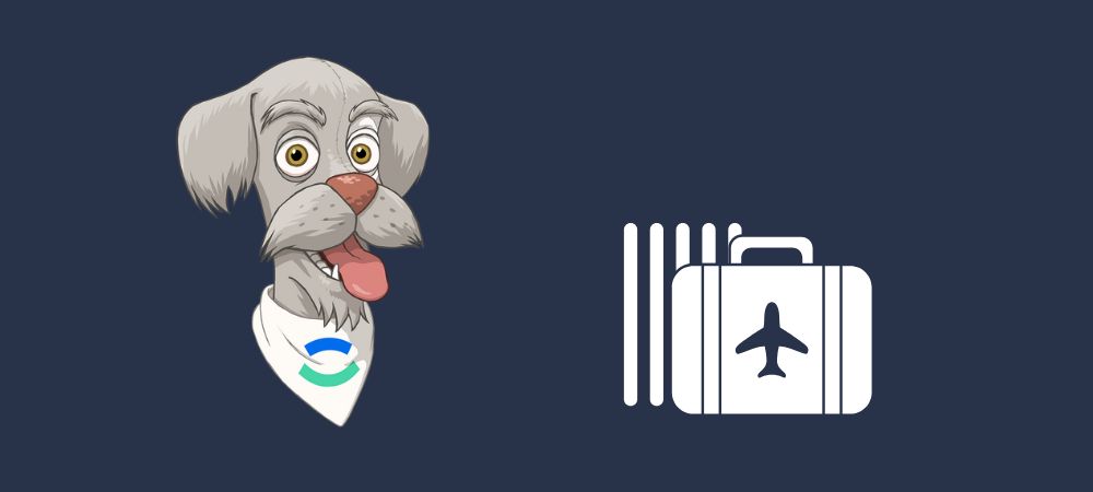 Puppyta, la mascota viajera de Iris Global que simboliza a todas las mascotas que nos acompañan en los viajes