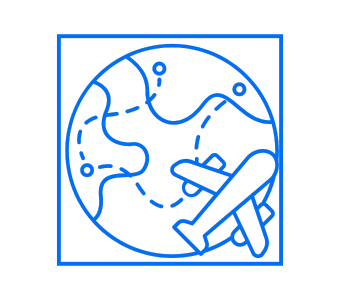 Pareja de viajeros disfrutando de su viaje con la tranquilidad del seguro de Iris Global