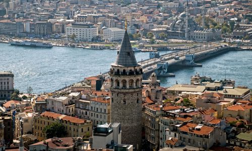 Torre de Gálata en Estambul con vistas panorámicas al Bósforo