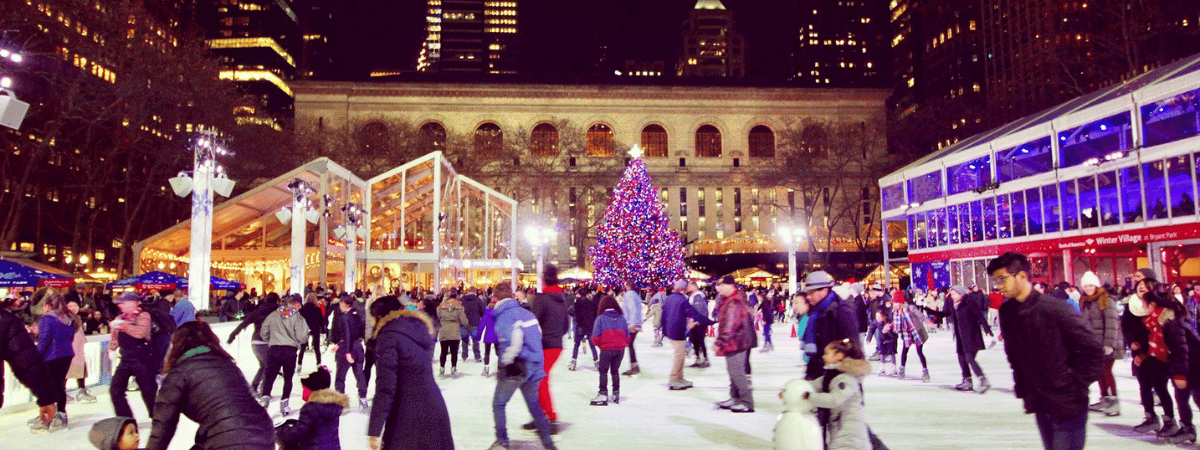 Winter Village de Bryant Park.